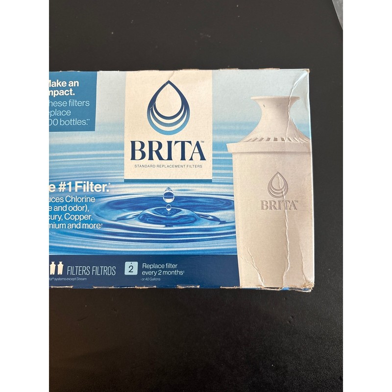 Brita Standard Water Filter Replacement Filters 2 Pack New Sealed gallery