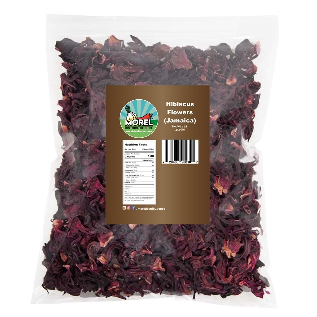 Dried Hibiscus Flowers Cut & Sifted, Flor de Jamaica, Hibiscus Tea Jamaica 1 LB gallery