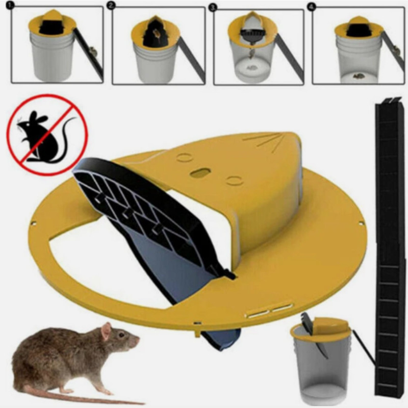 Mouse Rat Trap Flip & Slide Mouse Trap Bucket Catcher Mousetrap Slide Bucket Lid gallery