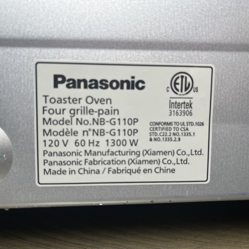 Panasonic NB-G110P Flash Xpress Compact Toaster Oven Double Infrared Heatin READ gallery