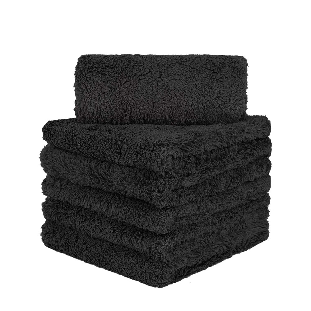 6 Pcs Edgeless Ultra Plush Microfiber Car Drying Towels Wash Buffing Detailing gallery
