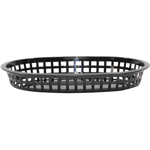 Tablecraft 1076 Chicago Plastic Baskets Red Black Green 10 5/8" x 7" x 1 1/2" gallery