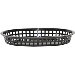 Tablecraft 1076 Chicago Plastic Baskets Red Black Green 10 5/8″ x 7″ x 1 1/2″