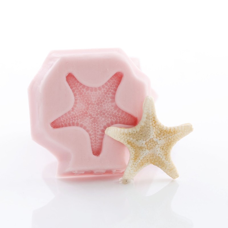 Silicone Mold Knobby Starfish Mold Polymer Clay Resin Mints Candy Fondant (884 gallery
