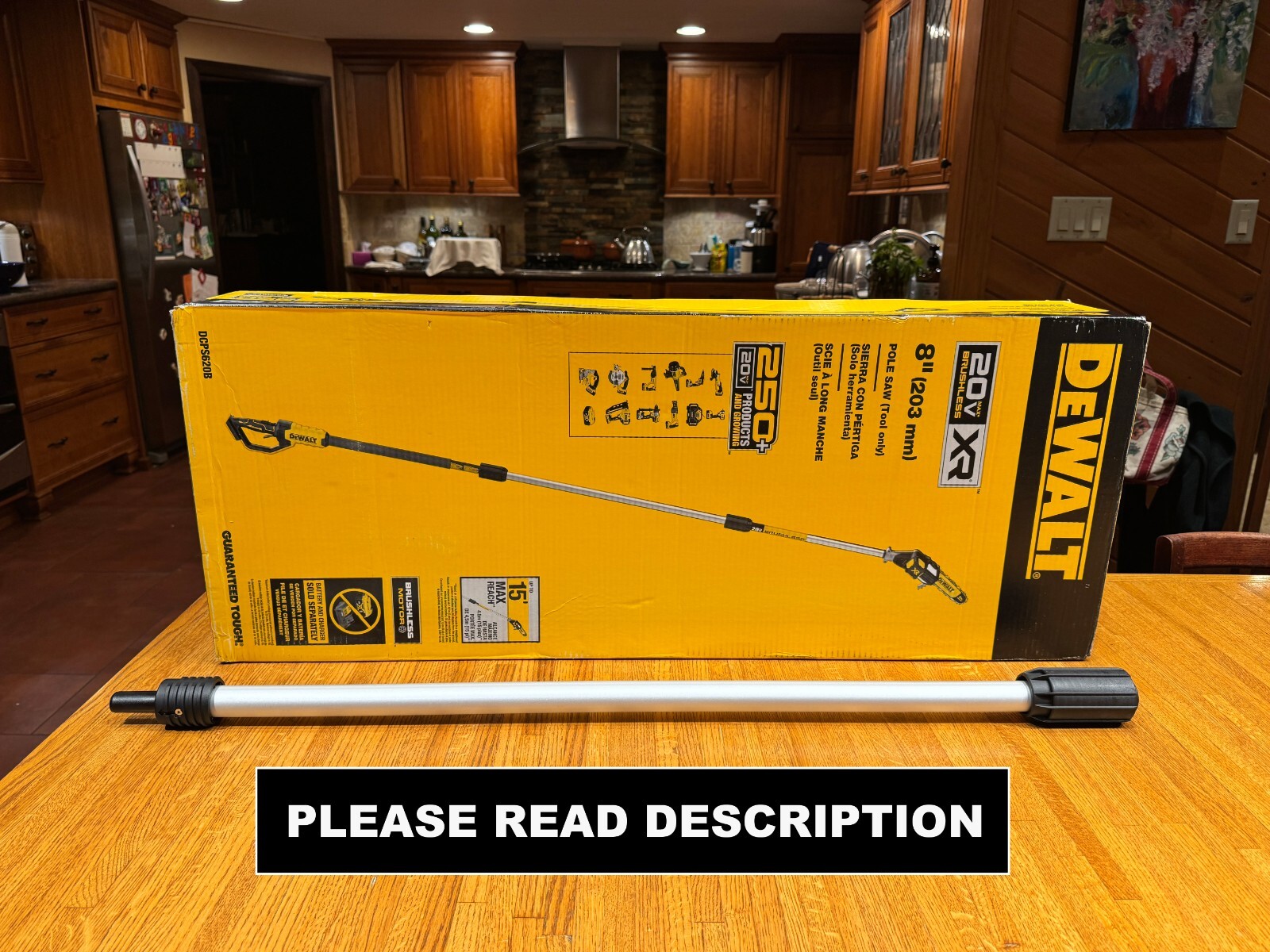 Dewalt DCPS620 Pole Saw **stackable** NEW OEM MIDDLE EXTENSION SECTION ONLY gallery