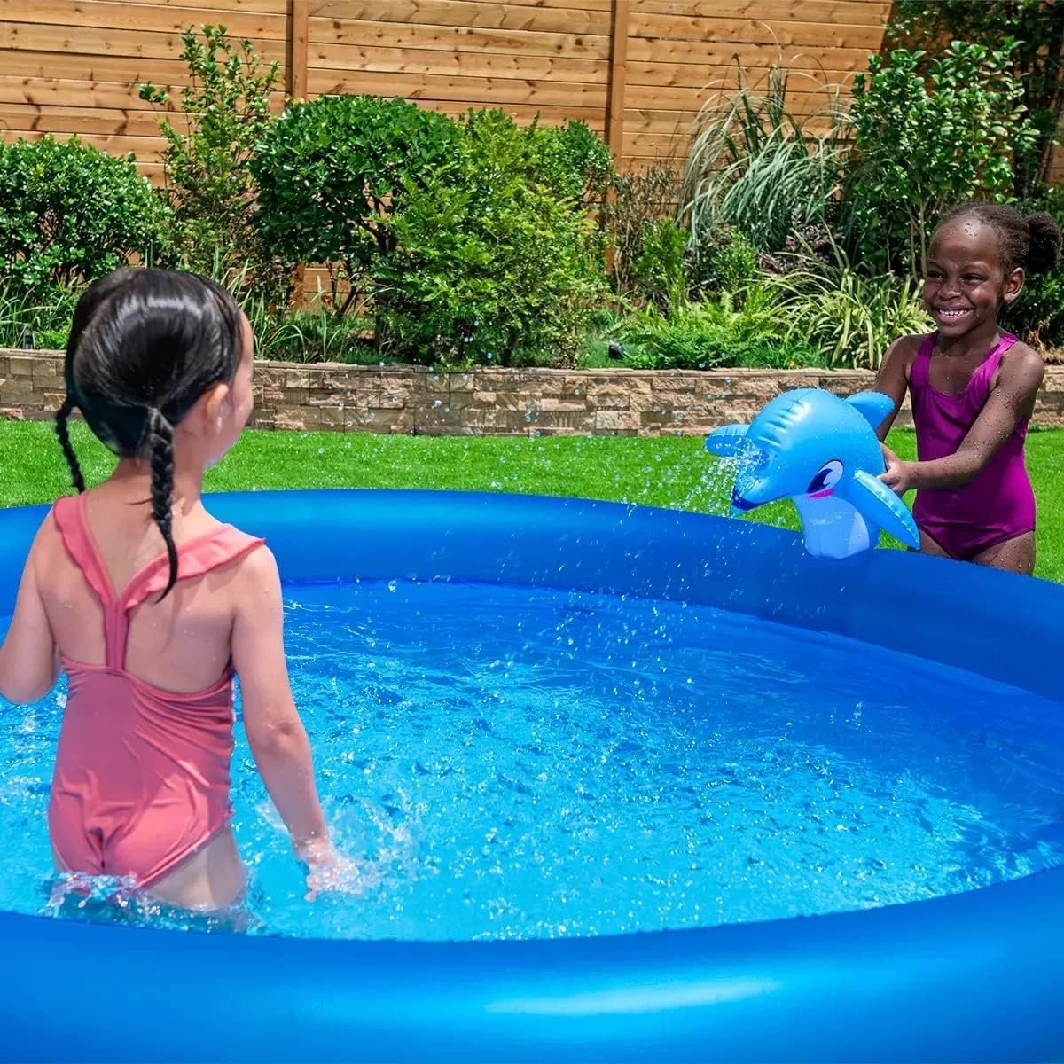 H2OGO!® Dolphin Inflatable Swimming Pool, Oasis Underwater gallery