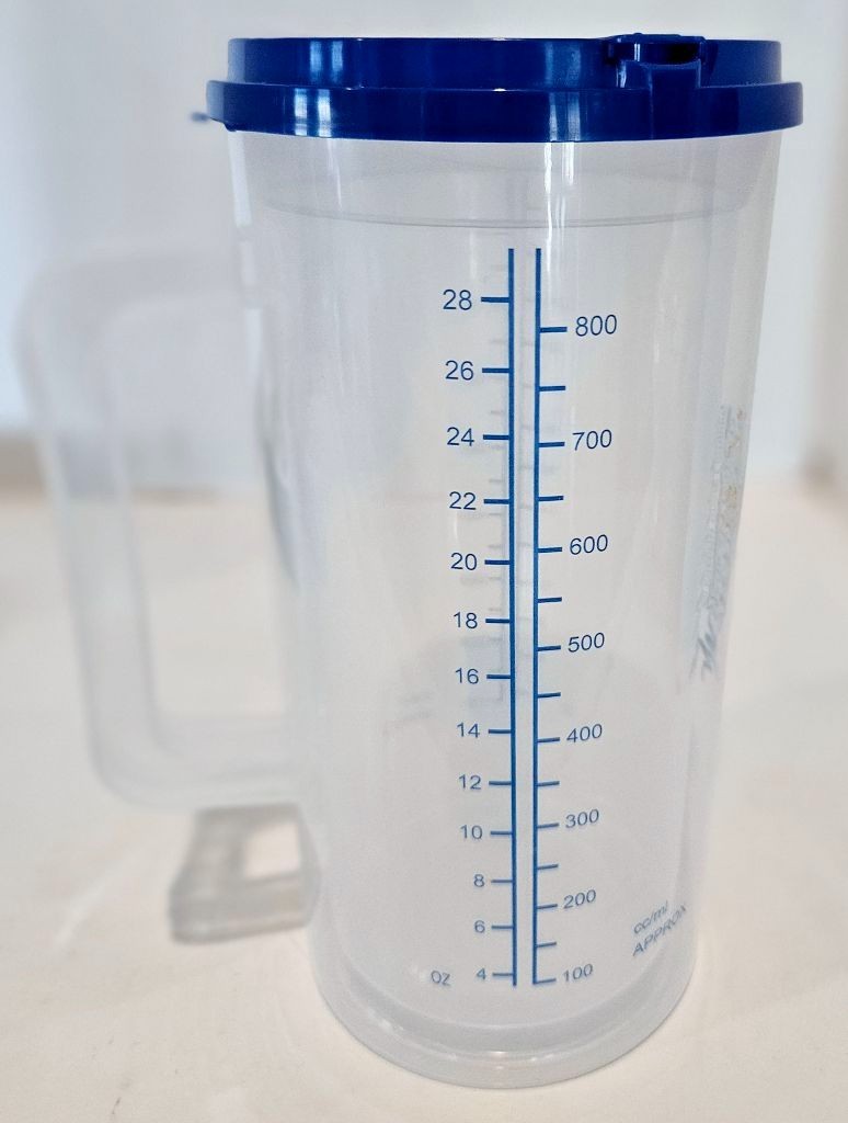 Plastic Insulated Medline Clear Thermos ~32oz Mug with Lid ~EUC gallery