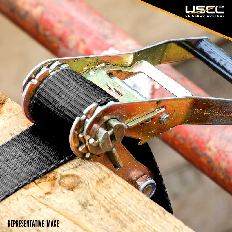 USCC 2" X 15' Endless Ratchet Straps - Black gallery