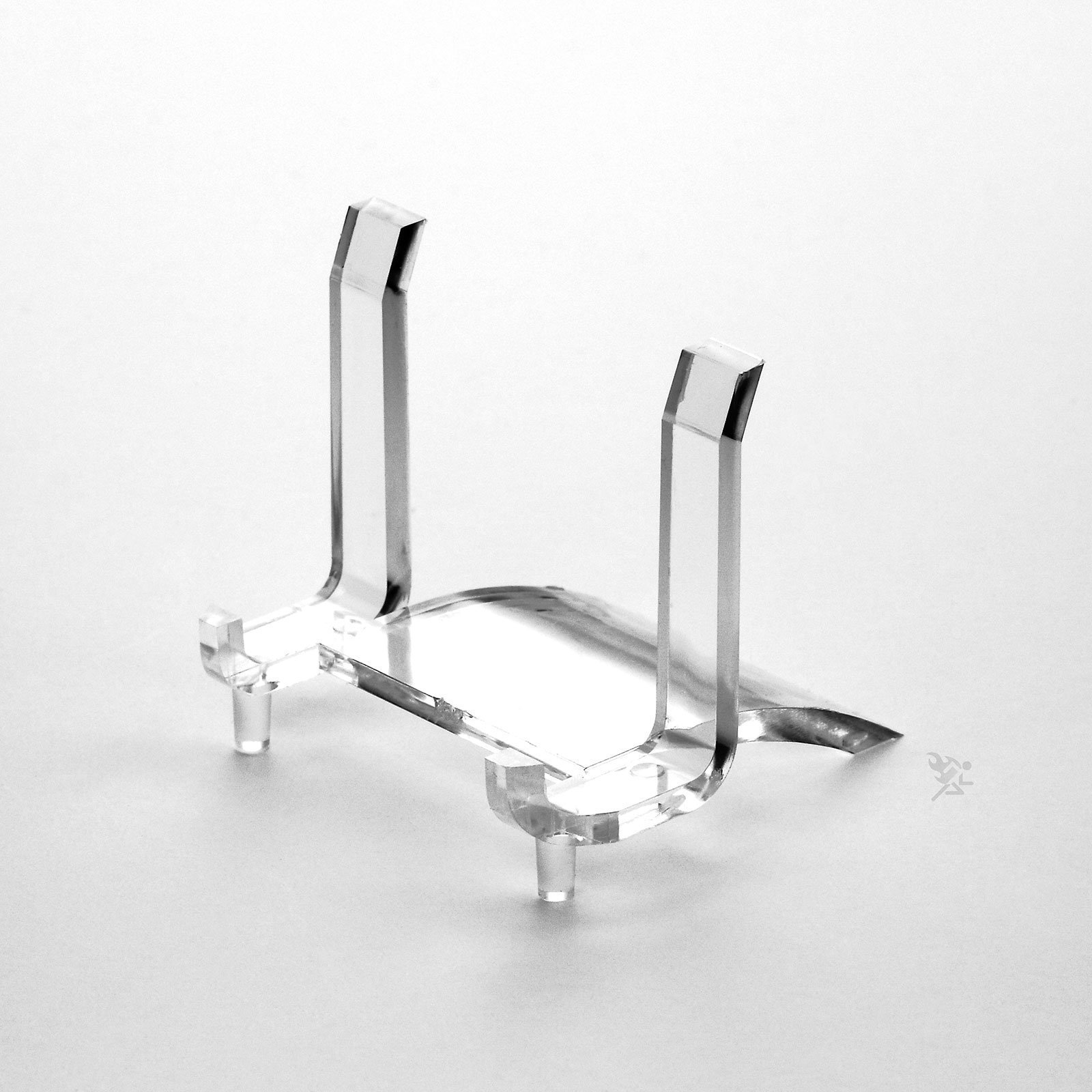 Graded Coin and Currency Slab Display Stand Easel 2" Clear Acrylic Holder Qty 10 gallery