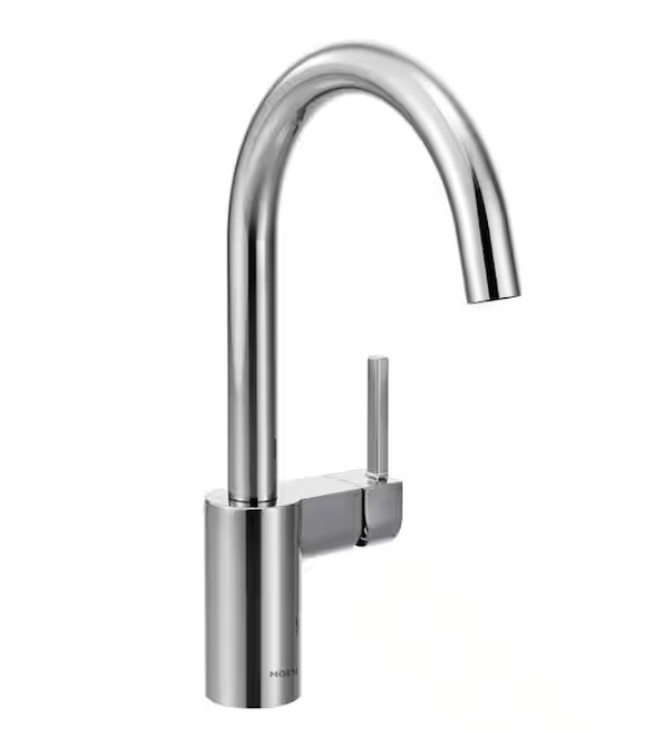 NEW CONDITION Moen 7365 Align Single-Handle Standard Kitchen Faucet in Chrome gallery