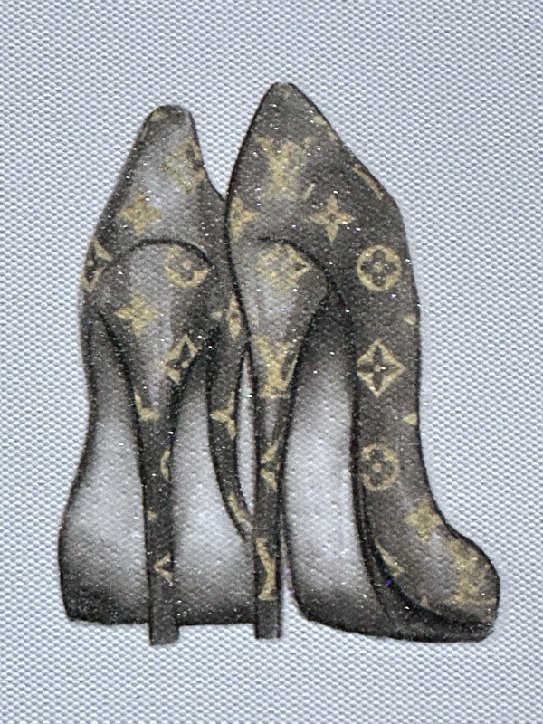 Chic Designer Inspired Lux Heels Collage Wall Art Glam Closet Beauty Room Decor gallery
