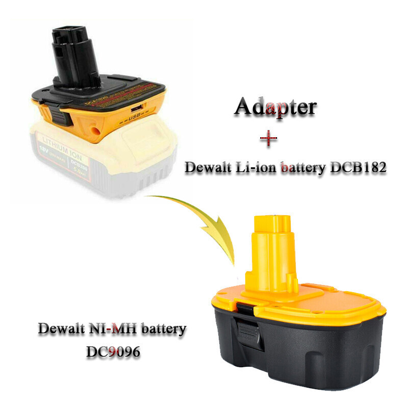 For DEWALT DCA1820 20V Battery Adapter Converter 18V to 20V Max Li-Ion Tools New gallery