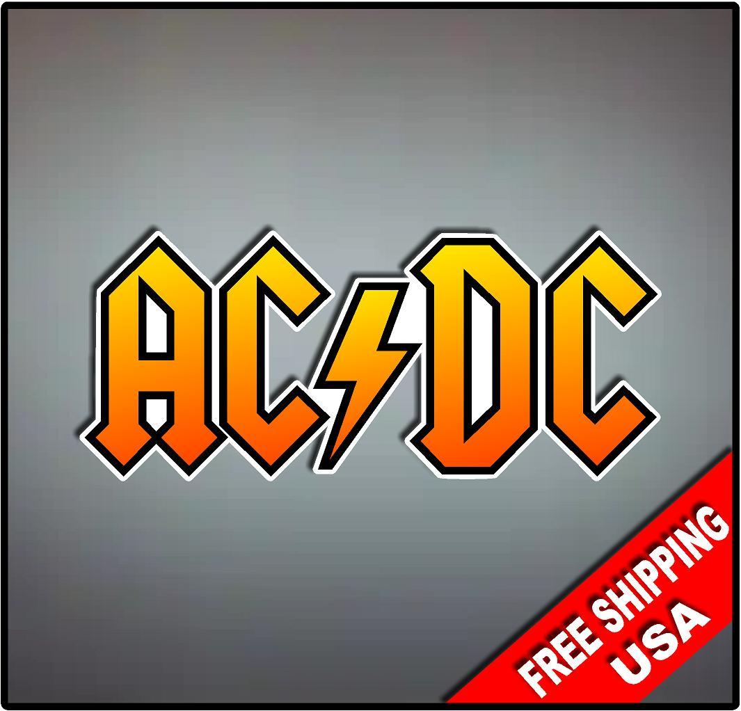 ACDC Vinyl Wall logo Decal Sticker Heavy Metal Rock Band Various Sizes gallery