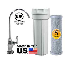 Undercounter Drinking Water Filter Taste & Odor Chlorine Reduction RV, Home