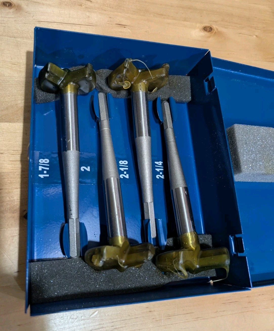 Bad Dog Tools Rover Forstner Woodworking Drill Bit Set 4 PC 1 7/8" - 2 1/4" -NOB gallery