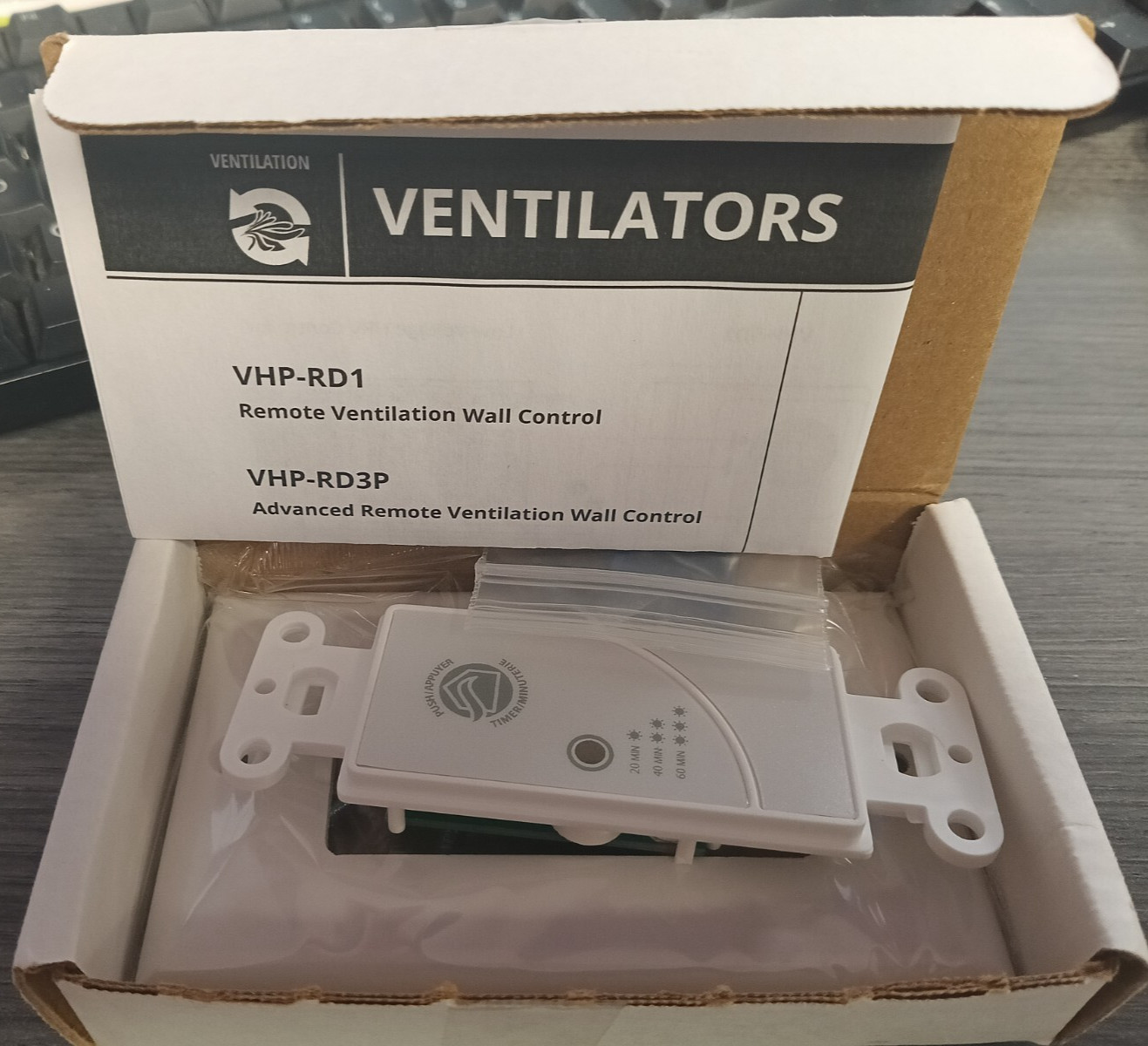 Clean Comfort Indoor Air Essentials VHP-T3: 20/40/60 Minutes Push Buttom Timer gallery