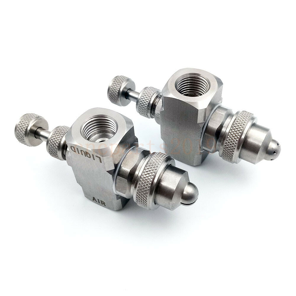 1/4" Stainless air atomizing nozzle Adjustable spray atomizing humidify nozzle gallery