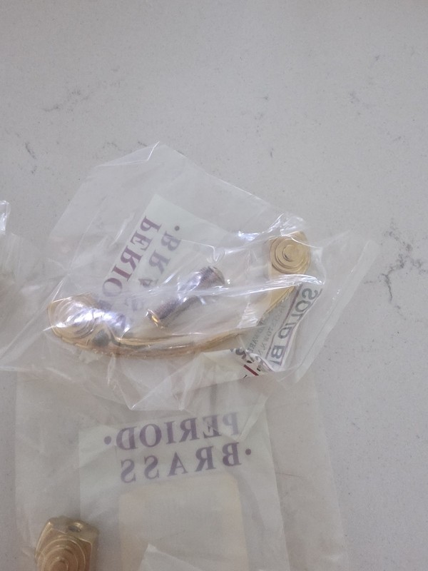 4 NEW P14 Polished Brass Solid Brass 3"cc Handle Pulls FKI HARDWARE GROUP gallery