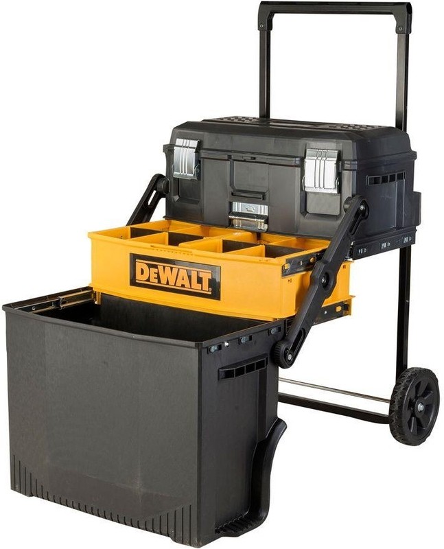 Portable Storage Tool Box Mobile Rolling Organizer Bin Tray DEWALT DWST20880 gallery