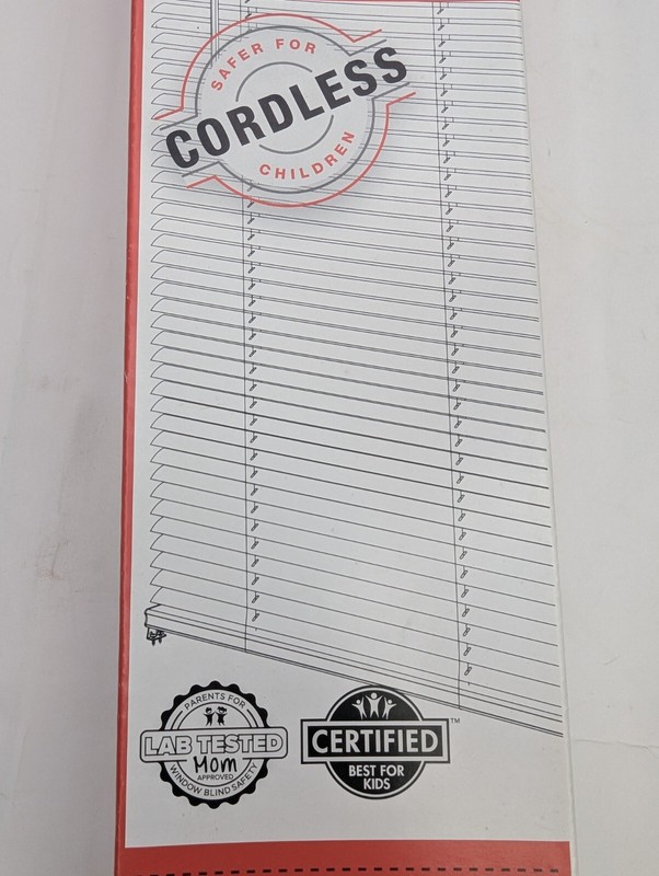 Project Source 1" Cordless Vinyl Mini Blind, White - Size 23" x 42" - Child Safe gallery