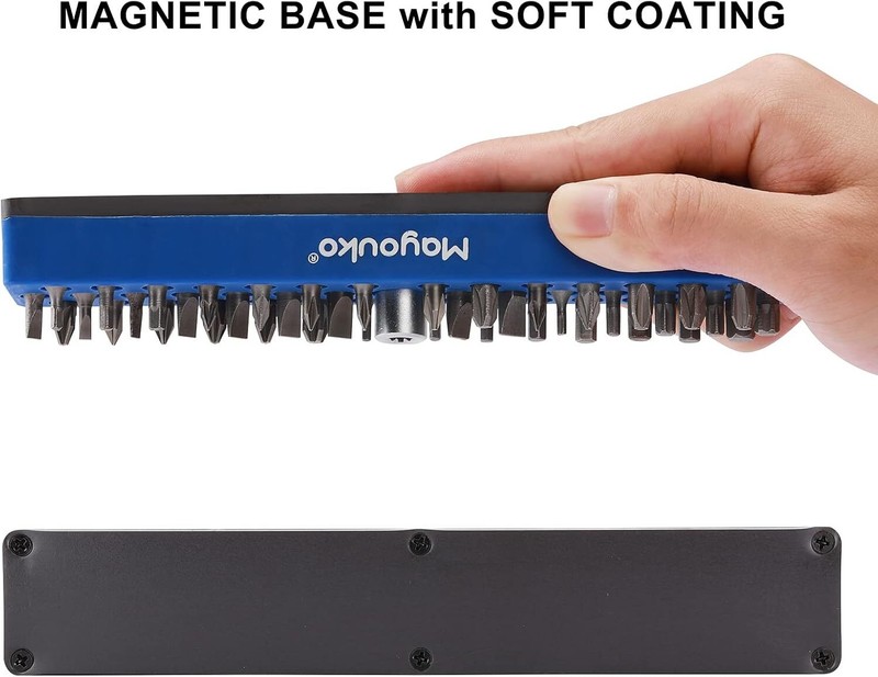 3PCS 1/4" Magnetic Hex Bit Holder Rack Organizer 129 Holes 1/4" Drill Bit Holder gallery