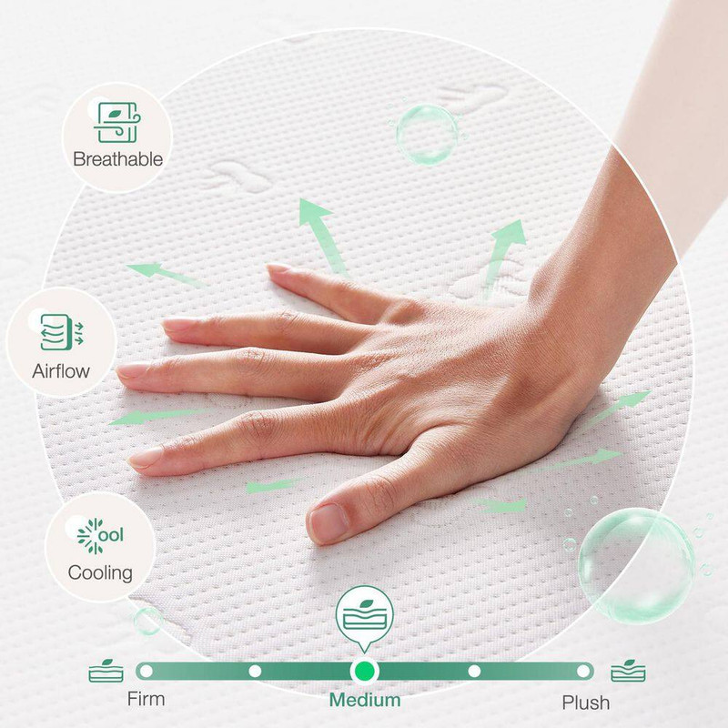 Tight Top 12 In. Medium Gel Memory Foam Twin XL Mattress, Oeko-Tex Standard 100 gallery