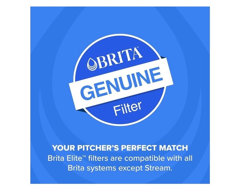 2 PACK Brita Elite Replacement Water Filters Pitcher Dispenser Sealed Blue OB06 gallery