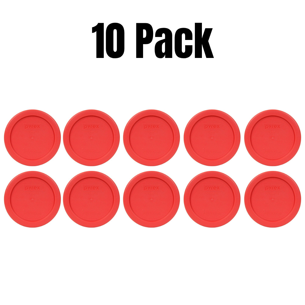 Pyrex Replacement 1 Cup 236 ml Red Storage Cover 4" 7202-PC Bulk Lot 10 Pack NEW gallery