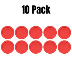 Pyrex Replacement 1 Cup 236 ml Red Storage Cover 4″ 7202-PC Bulk Lot 10 Pack NEW
