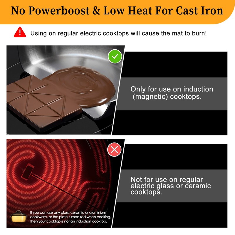 KitchenRaku Induction Cooktop Protector Mat 20.4x30.7 IN, Stove Cooktop Cover gallery