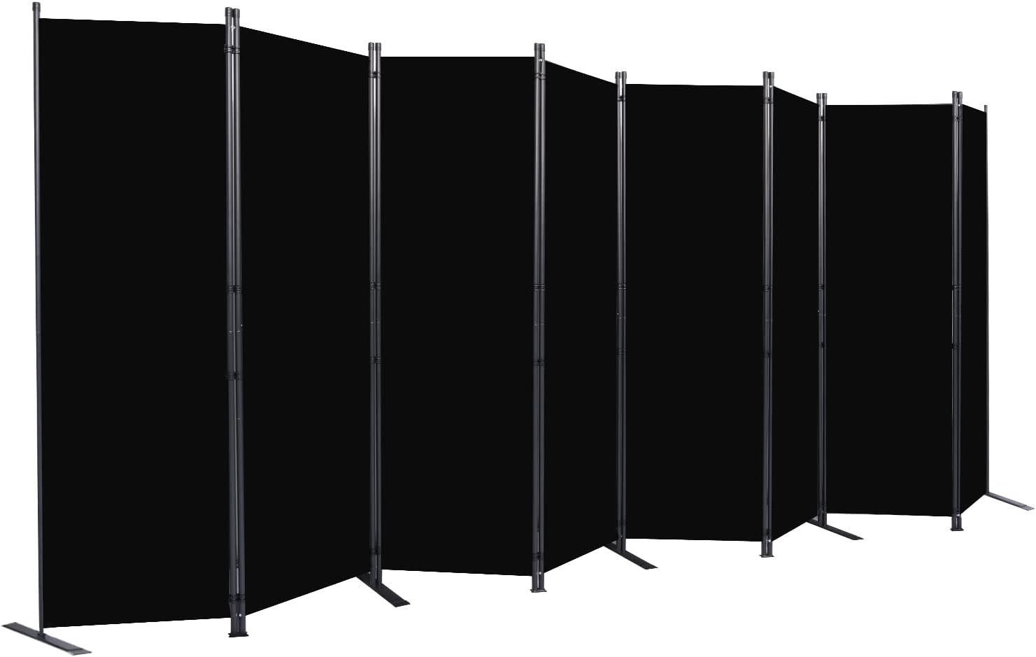 Room Divider 6FT Portable Room Dividers and Folding Privacy Screens, 88'' W Fabr gallery