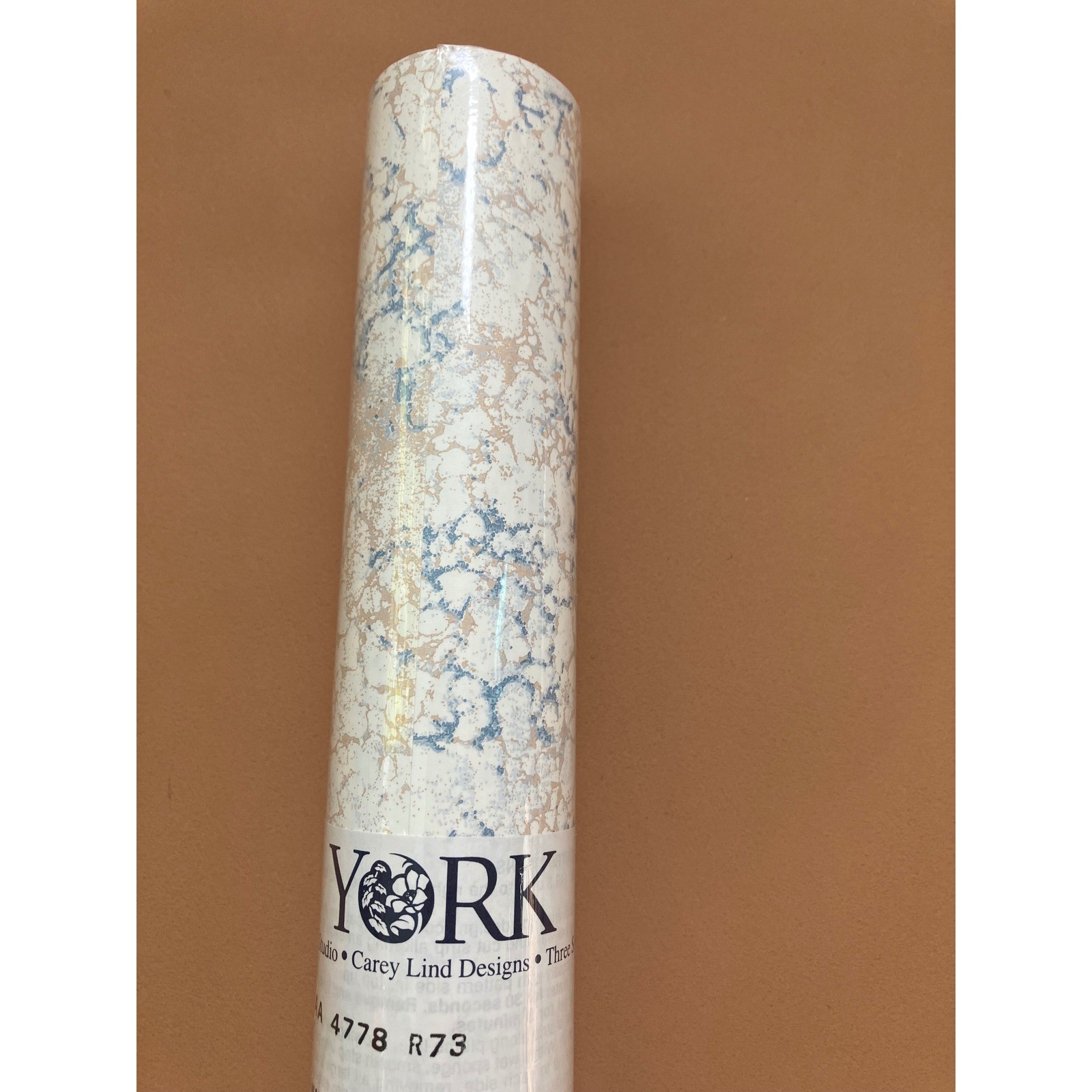 York Wallpaper Double Roll AA 4778 R73 Carey Lind Designs Blue Beige White gallery