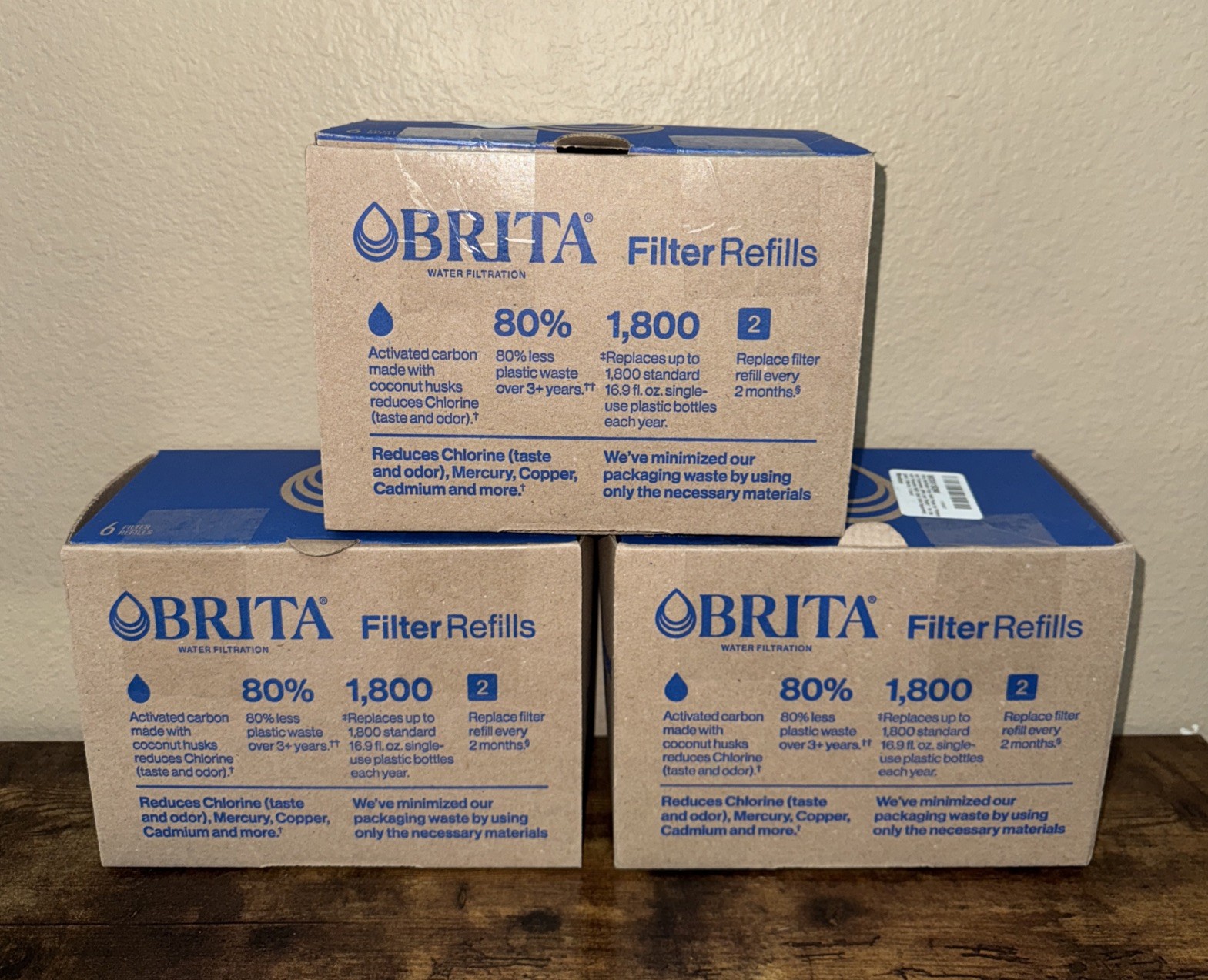 Brita Refillable Filter Refill Packs For Pitchers Dispensers *18 Total! gallery