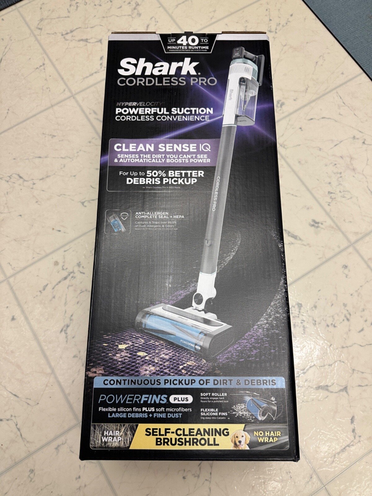 shark cordless pro With Clean Sense IQ (iz540h); 40 Minutes Run Time Free Ship! gallery