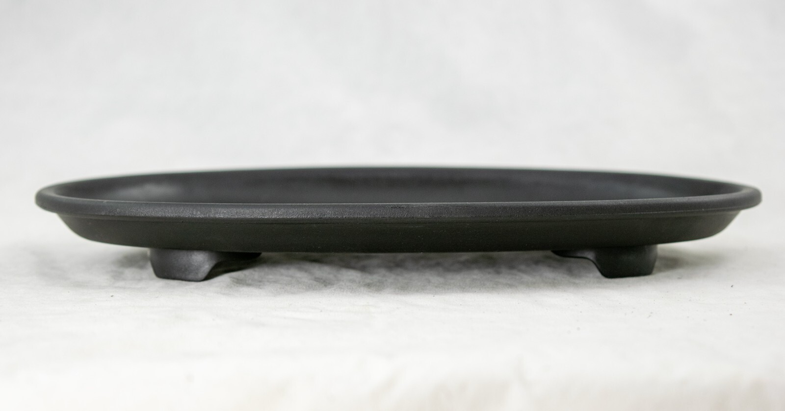 2 Oval Black Plastic Humidity/Drip Tray for Bonsai, Indoor Plant 9.5"x 6.5"x 1" gallery