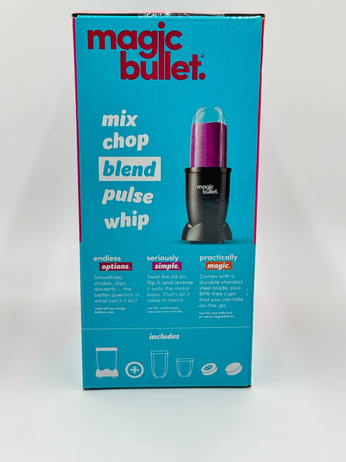 Magic Bullet MBR-1101 11-Piece Blender Mixer System Smoothie Maker Black gallery