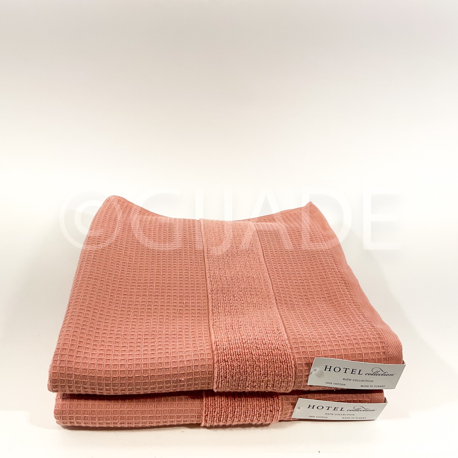 Hotel Collection Finest Elegance 2Pc Bath Towel 100% Cotton Turkiye Made Orange gallery