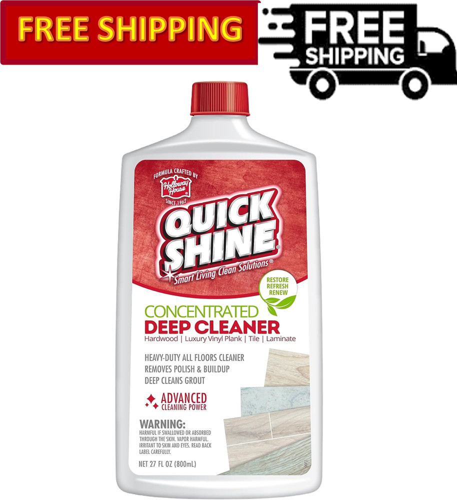 QUICK SHINE Concentrated Deep Cleaner, Revitalizes Floors & Cleans Grout, 27 Oz