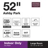 Home Decorators Collection Ashby Park 52in Color Changing LED Ceiling Fan Light gallery