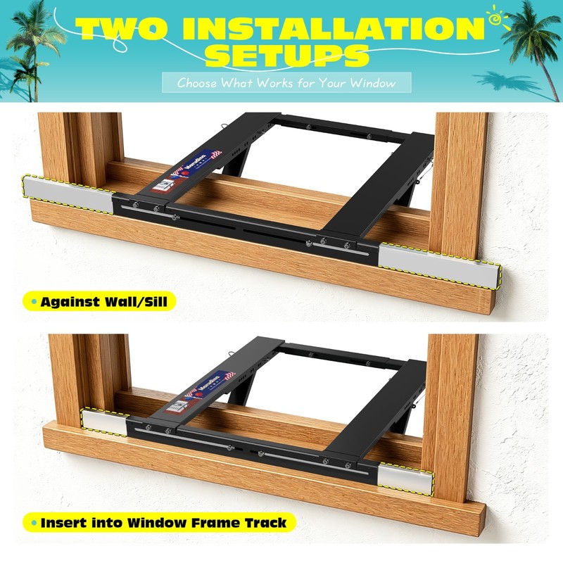 No-Drill Window AC Bracket,Adjustable Heavy-Duty Air Conditioner Support Bracket gallery