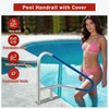 55"x32" Swimming Pool Handrail 375LBS 304 Stainless Steel Non-Slip Pool Railings gallery