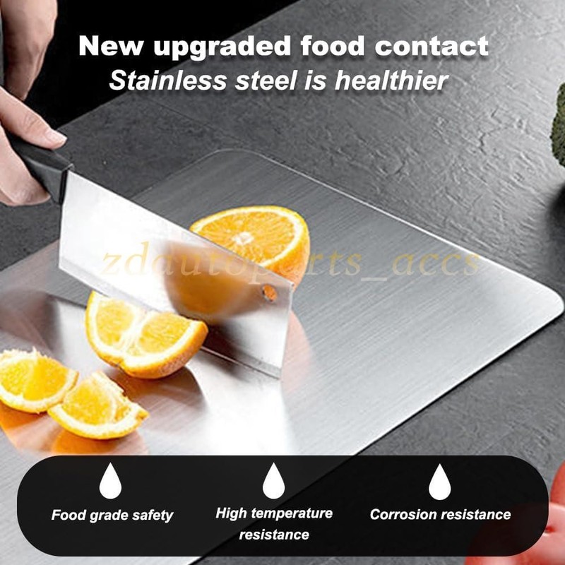 Titanium Cutting Board for Kitchen, Stainless Non Stick Chopping Board, Upgrade gallery