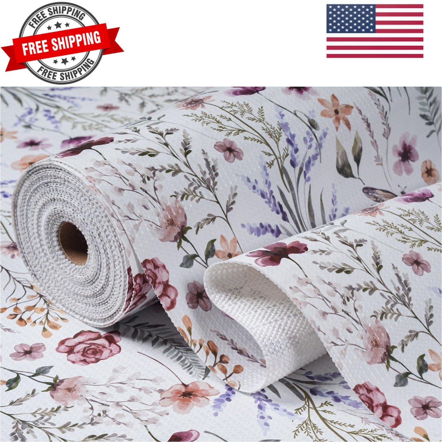 Shelf and Drawer Liner for Kitchen Cabinets, Non-Adhesive and Strong Non-Slip... gallery