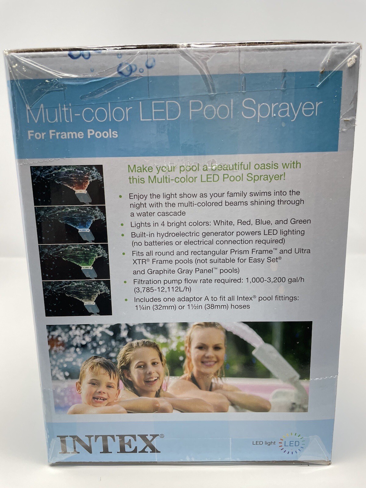 Intex MultiColor LED Pool Sprayer for Above Ground Swimming Pools gallery