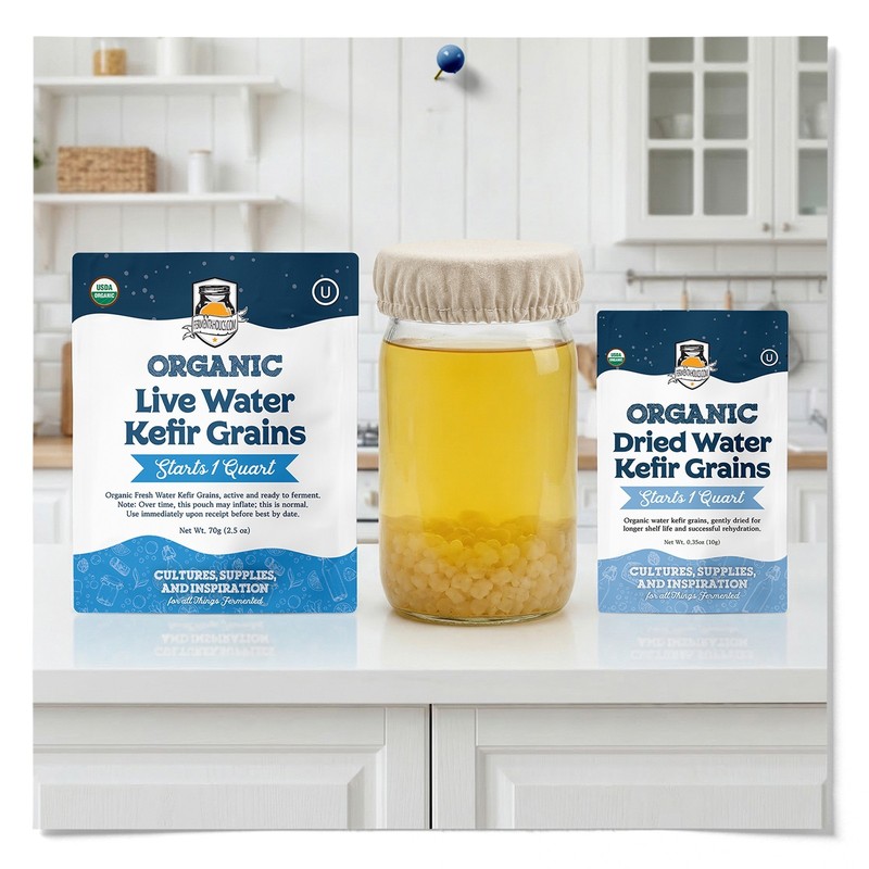 Fermentaholics Breathable Mason Jar Unbleached Muslin Cloth Covers - 4 pack gallery