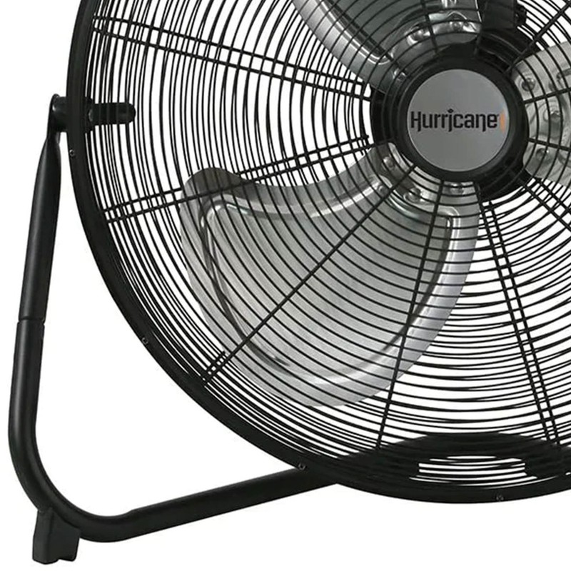 Hurricane Pro 20" 3 Adjustable Speed High Velocity Floor Fan, Black (Open Box) gallery