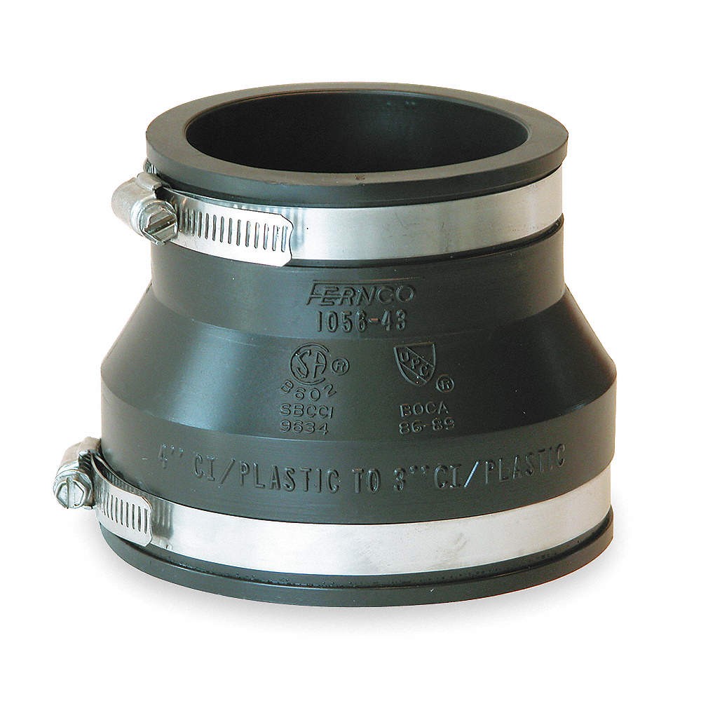 GRAINGER APPROVED 1056-53 Coupling, PVC, 5 in,3 in For Pipe Size PK 6 gallery