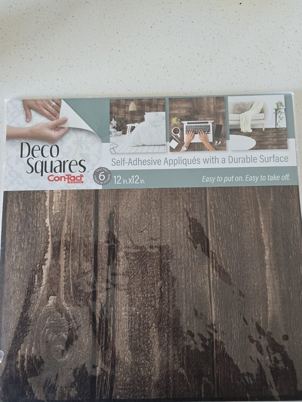 Con-Tact Brand Deco Squares (Rustic Wood Look) Lot of 10 gallery