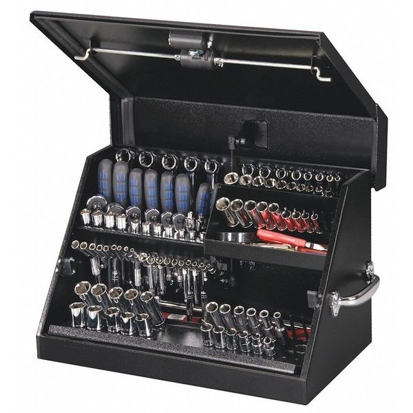 Montezuma Sm200b Triangle Top Chest, Black, Steel, 23-1/2 In W X 13-3/4 In D X gallery