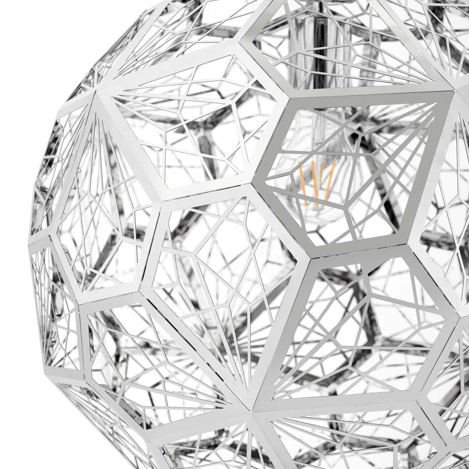 Modway Shine Modern Stainless Steel Pendant Lamp in Chrome Finish gallery